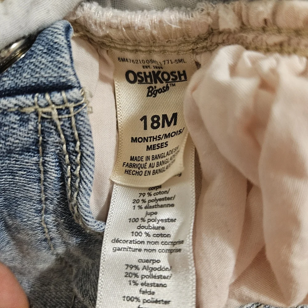 Oshkosh B'Gosh unicorn Overall dress - Picture 5 of 5